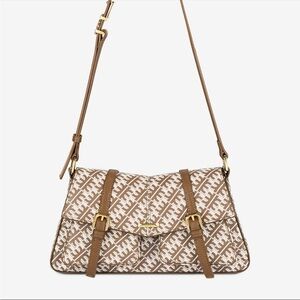 JW Pei Brown Beige Shoulder Bag NEW Adjustbale Straps